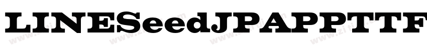 LINESeedJPAPPTTF Bol字体转换